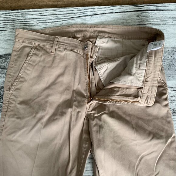 AG Adriano Goldschmied The Luxe Khaki Tailored Trouser Chino Pants - Picture 3 of 16